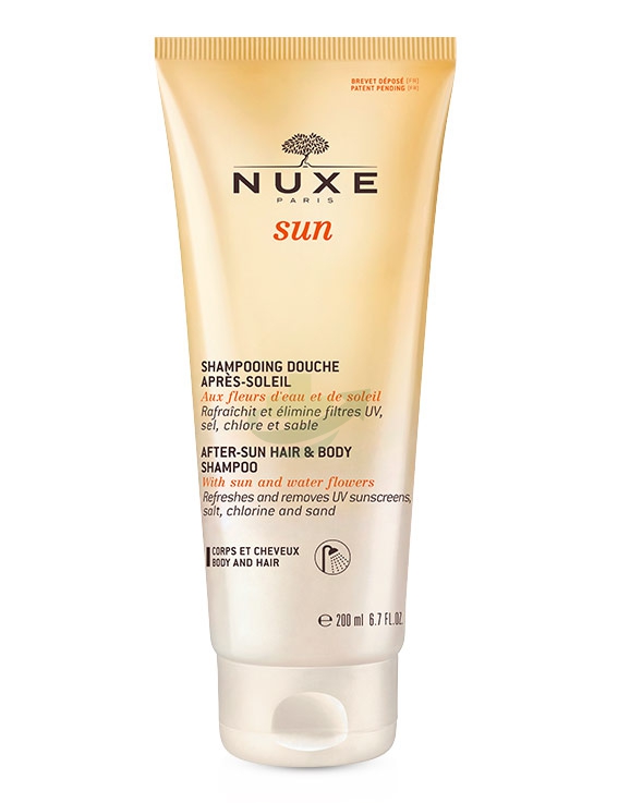 Nuxe Sun Linea Solare Shampoo Doccia Doposole Idratante Viso Corpo Capelli 200ml