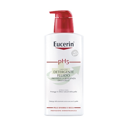 Eucerin Linea pH5 Detergente Fluido Delicato senza Sapone Pelle Sensibile 400 ml