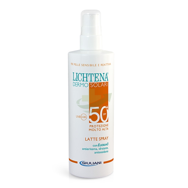 Lichtena Linea Dermosolari SPF50+ Latte Spray Pelli Sensibili Irritabili 200 ml