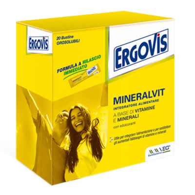EG Farmaceutici Linea Vitamine Minerali Ergovis Mineralvit Integratore 20 Buste